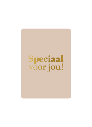 Cadeaukaartje ‘Speciaal voor Jou’ A7 met Goudfolie – Per Stuk
