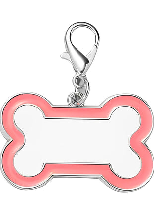 Honden Tag Roze voor Sublimatie – Metalen Tag