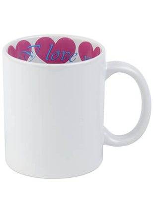 330ml (11oz) Mok met I Love You binnenkant voor sublimatie