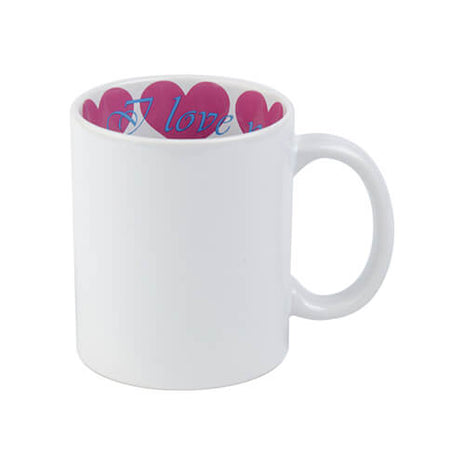330ml (11oz) Mok met I Love You binnenkant voor sublimatie