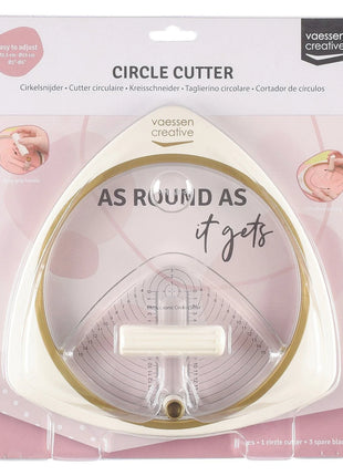 Vaessen Creative • Cirkelsnijder Ø15cm incl. 3 Reservemesjes Ivory