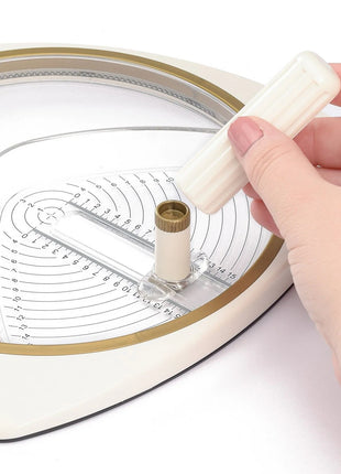 Vaessen Creative • Cirkelsnijder Ø15cm incl. 3 Reservemesjes Ivory