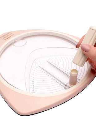 Vaessen Creative • Cirkelsnijder Ø15cm incl. 3 Reservemesjes Roze