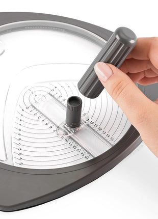 Vaessen Creative • Cirkelsnijder Ø15cm incl. 3 Reservemesjes Graphite