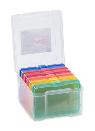 Vaessen Creative • Opbergbox met 6 Cassettes Meerdere kleuren