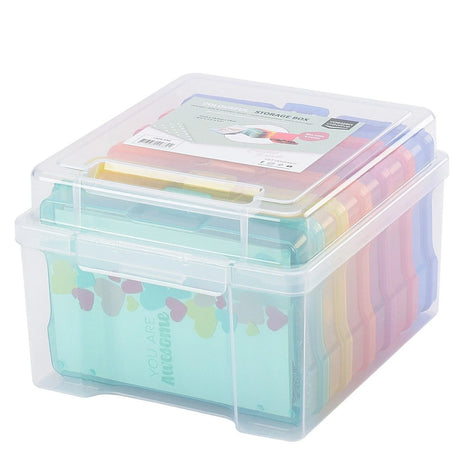 Vaessen Creative • Opbergbox met 6 Cassettes Meerdere kleuren