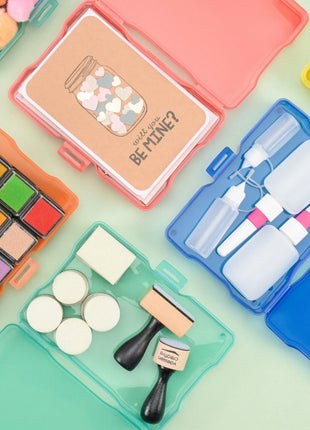 Vaessen Creative • Opbergbox met 6 Cassettes Meerdere kleuren