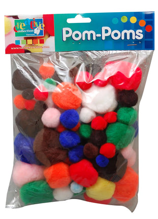 Vaessen Creative • Pompons 10-40mm Assorti 100st