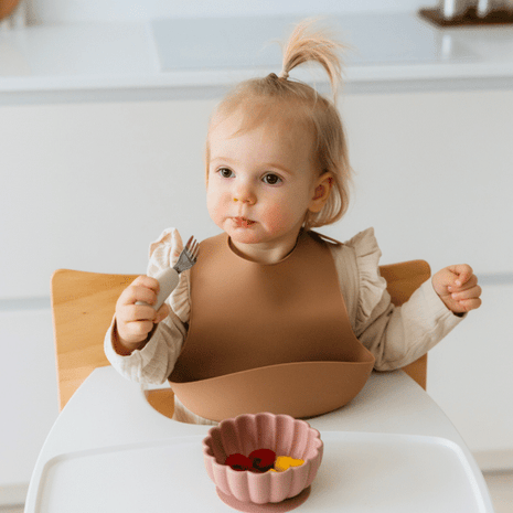 Slab silliconen met opvangbakje, Stone Green