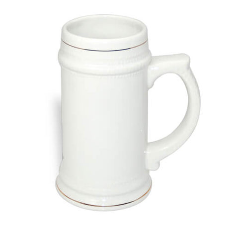 650ml (22oz) Keramisch Bierpul met gouden randjes voor sublimatie