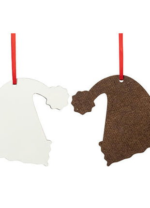 MDF Boomhanger Kerstmuts voor sublimatie