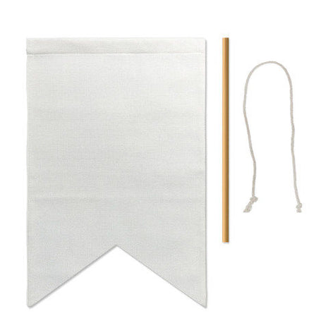 Canvas Muurvlag Model 1 voor Sublimatie – Inclusief stok & touw