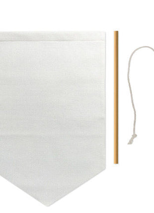 Canvas Muurvlag Model 2 voor Sublimatie – Inclusief stok & touw