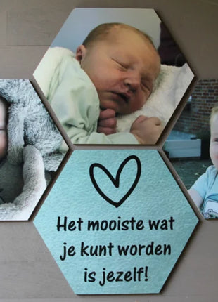 MDF fotolijst Hexagon (kies uw maat)