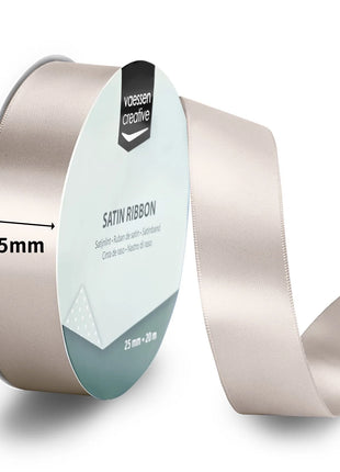 Vaessen Creative • Satijnlint 20mx25mm Beige