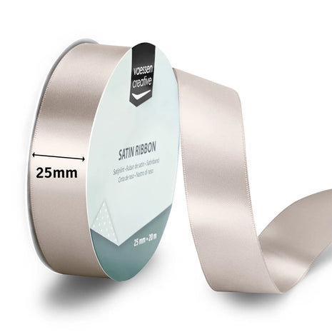 Vaessen Creative • Satijnlint 20mx25mm Beige