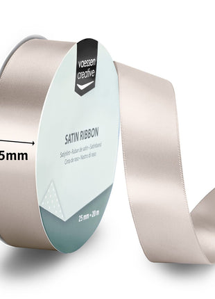 Vaessen Creative • Satijnlint 20mx25mm Beige
