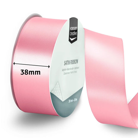Vaessen Creative • Satijnlint 20mx38mm Lichtroze