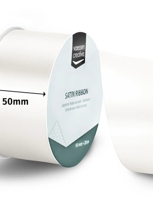 Vaessen Creative • Satijnlint 20mx50mm Wit