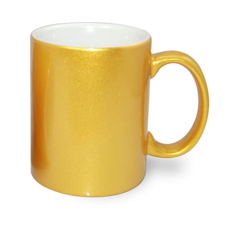 330ml (11oz) Mok Messing/Chrome (kies uw kleur) voor sublimatie - afbeelding 1