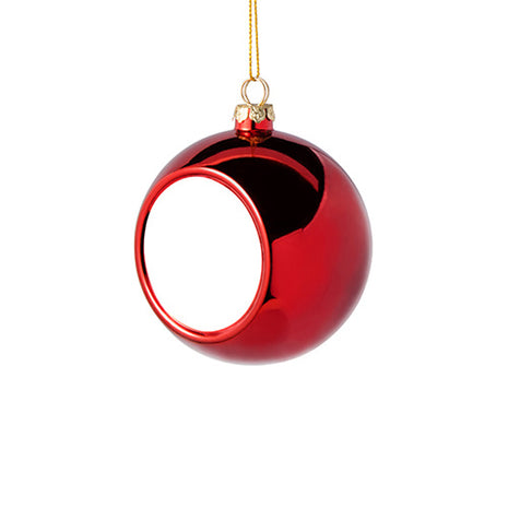 Kerstbal Rood Ø8cm voor sublimatie