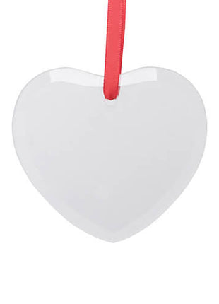 Glazen Hart Medium voor Sublimatie Personaliseerbare Glastegel in Hartvorm