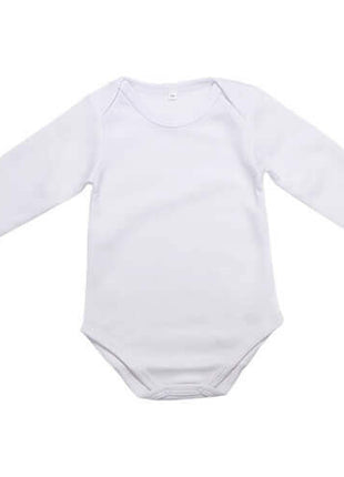Baby Romper lange mouw in 5 maten voor sublimatie (E3-4A)