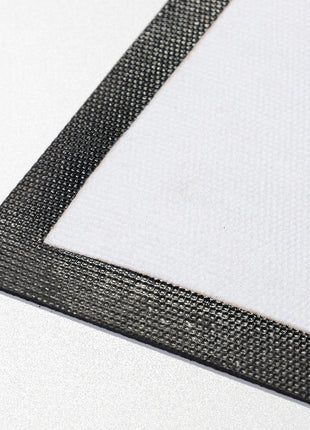 Kies uw maat: Deurmat op zwart rubber voor sublimatie