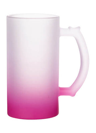 Verschillende kleuren Glazen Bierpul 470ml Frosted Gradient voor sublimatie