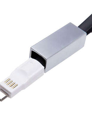 Sleutelhanger met USB-C & Lightning Kabel voor Sublimatie – Persoonlijke Oplaad- en Datakabel