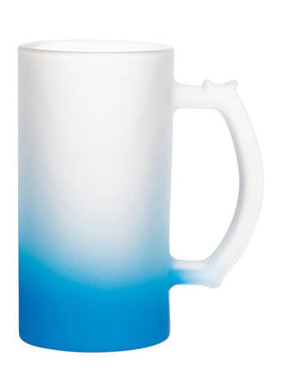 Verschillende kleuren Glazen Bierpul 470ml Frosted Gradient voor sublimatie