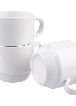 170ml (6oz) 2 Stapelbare Kopjes inclusief standaard voor sublimatie
