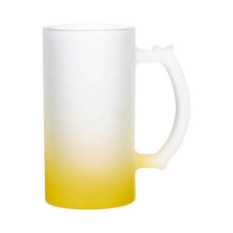 Verschillende kleuren Glazen Bierpul 470ml Frosted Gradient voor sublimatie