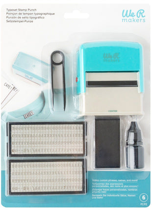 We R Makers • Typeset Stamp Punch 6pcs