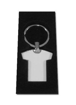 Metalen Sleutelhanger Shirt voor Sublimatie – Inclusief Plaatje & Luxe Doosje