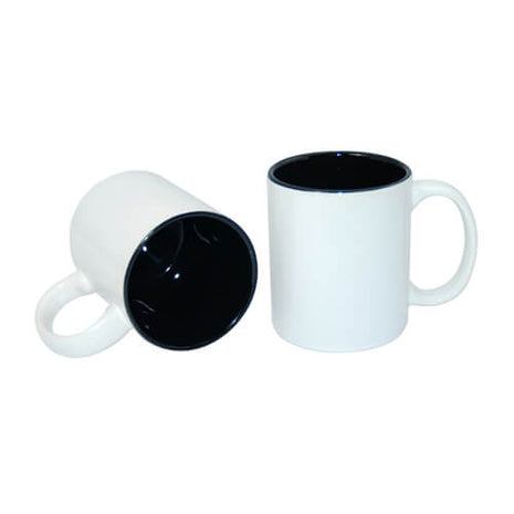 Sublimatie Mok met zwarte binnenkant klasse A+ 330ml (11oz)