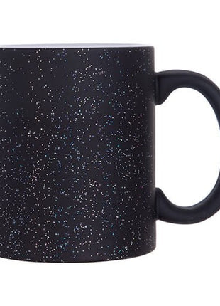 330ml (11oz) Magische Mok Mat Zwart Glitter voor sublimatie
