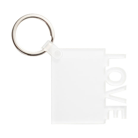 Acryl Sleutelhanger “LOVE” voor Sublimatie – Transparant & Personaliseerbaar