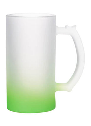 Verschillende kleuren Glazen Bierpul 470ml Frosted Gradient voor sublimatie