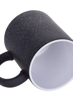 330ml (11oz) Magische Mok Mat Zwart Glitter voor sublimatie