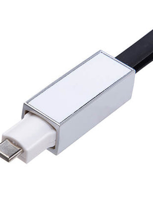 Sleutelhanger met USB-C & Lightning Kabel voor Sublimatie – Persoonlijke Oplaad- en Datakabel