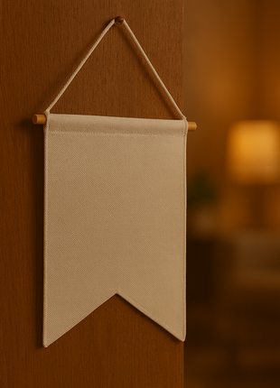 Canvas Muurvlag Model 2 voor Sublimatie – Inclusief stok & touw