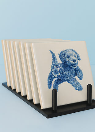 Tegelhouder voor 8 Tegels – Stevige Display standaard voor Sublimatietegels