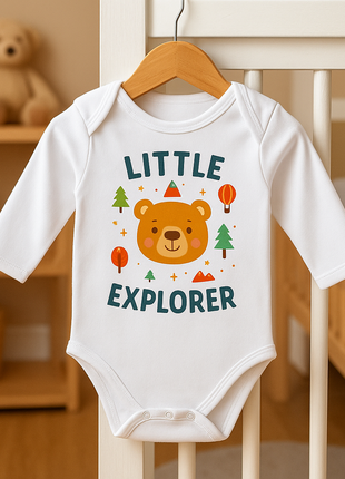 Baby Romper lange mouw in 5 maten voor sublimatie (E3-4A)