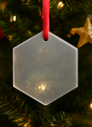 Glazen Hexagon voor Sublimatie Personaliseerbare Glazen Tegel met Zeskant Design