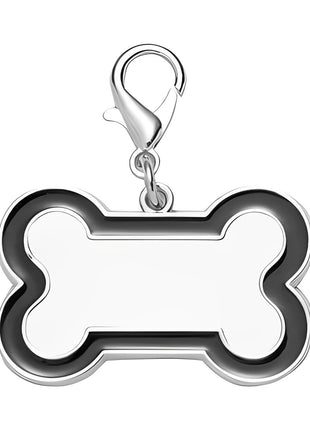 Honden Tag Zwart voor Sublimatie – Metalen Tag