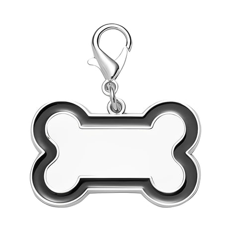 Honden Tag Zwart voor Sublimatie – Metalen Tag