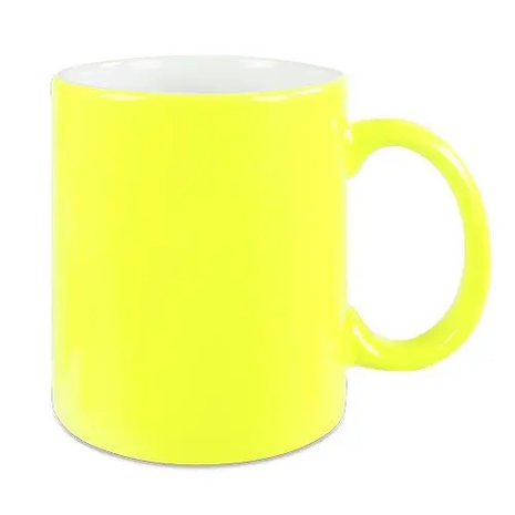 330ml (11oz) Mok Fluor Mat geel voor sublimatie