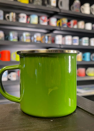 Emaille mok 360ml Groen voor sublimatie