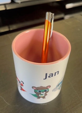 Keramische Pennenbak Roze – Voor Sublimatie